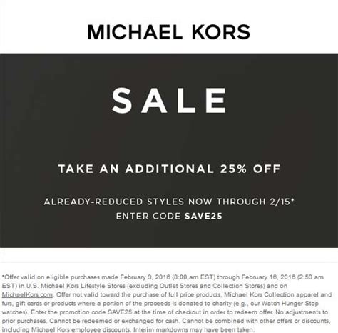 michael kors promo code today|michael kors promo code 2024.